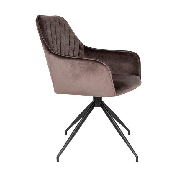 Smeđa podstavljena blagovaonska stolica Harbo – House Nordic-image-3