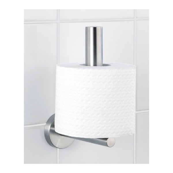 Zidni držač toaletnog papira od nehrđajućeg čelika u mat srebrnoj boji Bosio – Wenko-image-1