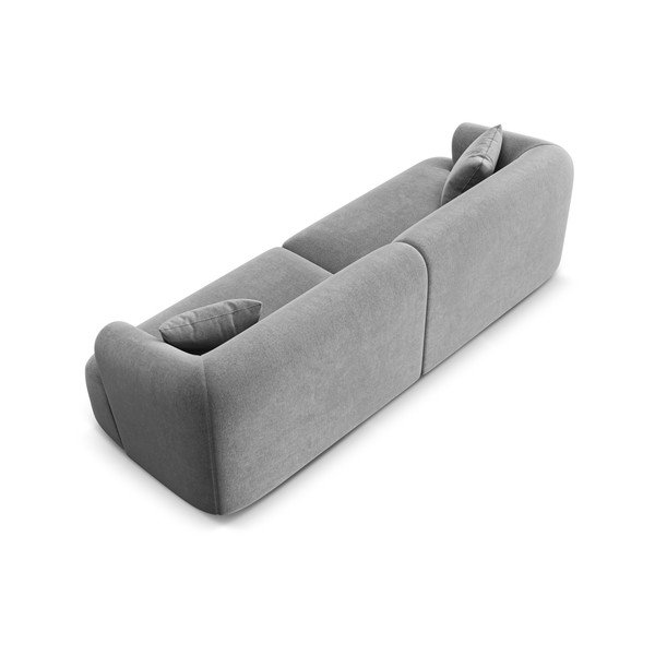 Svijetlo siva baršunasti sofa 255 cm Campi – Cosmopolitan Design-image-4