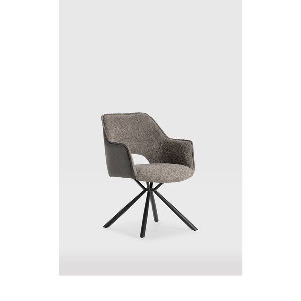 Sive podstavljene blagovaonske stolice u setu s naslonima za ruke 2 kom Mariel – Marckeric-image-2