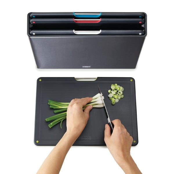 Daske za rezanje u setu od 4 komada sa postoljem 7x35,5 cm Folio - Joseph Joseph-image-3