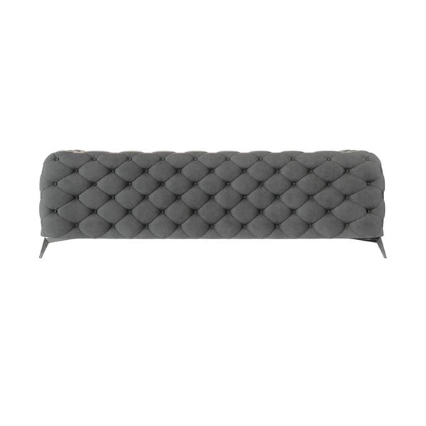 Siva baršunasti sofa 243 cm Chelsea – Ropez-image-2