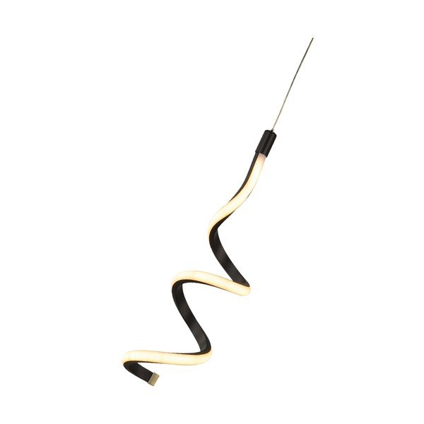Crna metalna LED viseća svjetiljka ø 12 cm Hilton – Squid Lighting-image-2