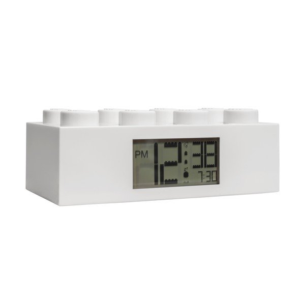 Bijeli digitalni sat s budilicom LEGO® Brick-image-3