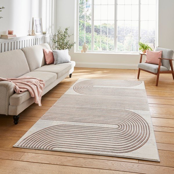 Ružičasti/svijetlo sivi tepih 160x220 cm Apollo – Think Rugs-image-1