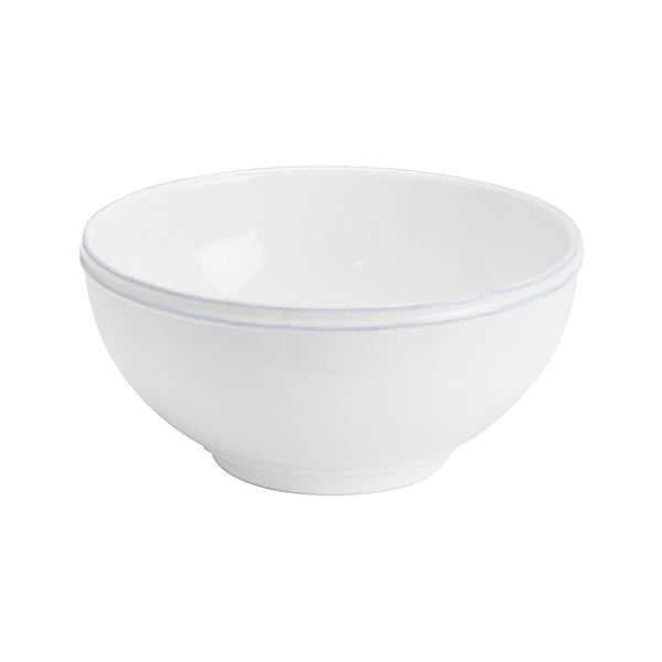 Bijela zemljana zdjela Costa Nova Friso, ⌀ 16 cm