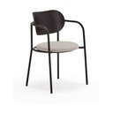 Crna i siva blagovaonska stolica u dekoru jasena Eclipse - Teulat