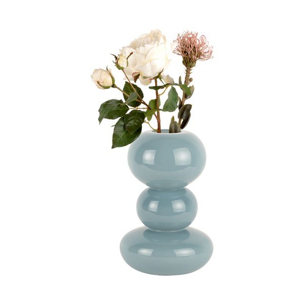 Plava staklena vaza - PT LIVING-image-2