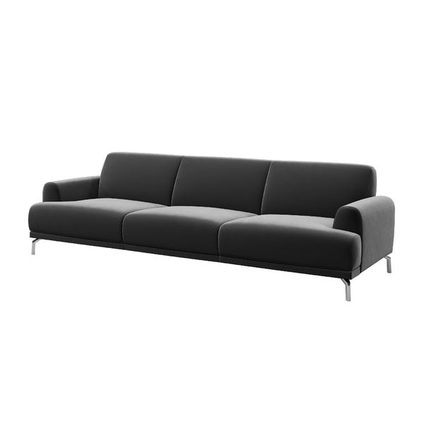 Tamnosiva sofa od baršuna MESONICA Puzo, 240 cm-image-2