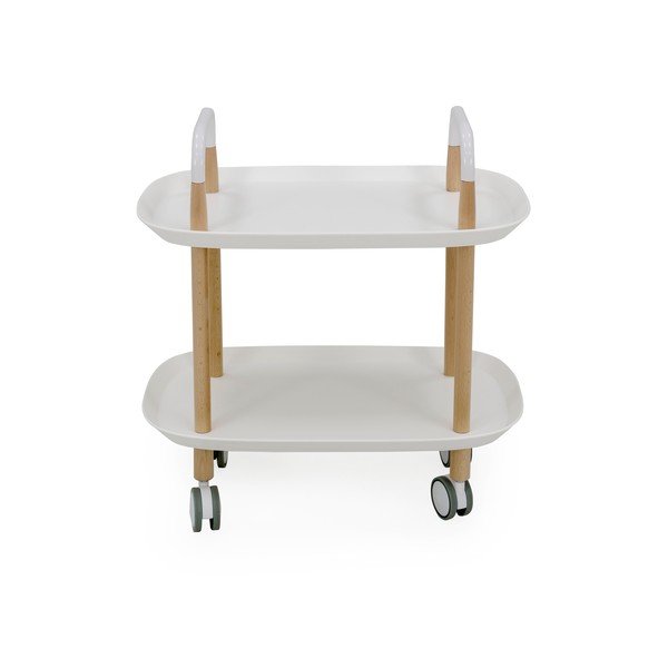 Bijela kolica za posluživanje na kotačima Tenzo Wagon Beech-image-2