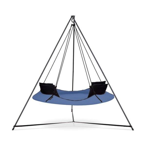 Plava vrtna ljuljačka sa postoljem - Hangout Pod-image-1