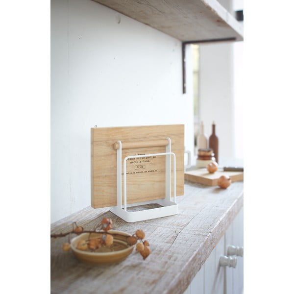 Bijeli stalak za daske za rezanje YAMAZAKI Tosca-image-1