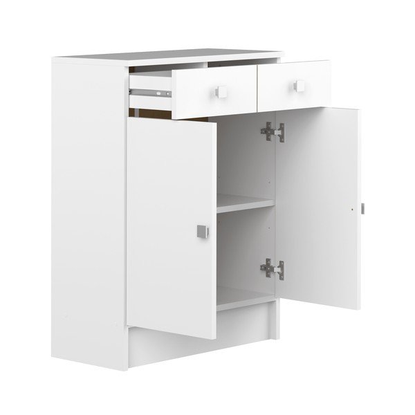 Bijeli niski kupaonski ormarić 60x82 cm Combi - TemaHome -image-4