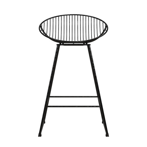 Crna metalna barska stolica Ellis – CosmoLiving by Cosmopolitan-image-3