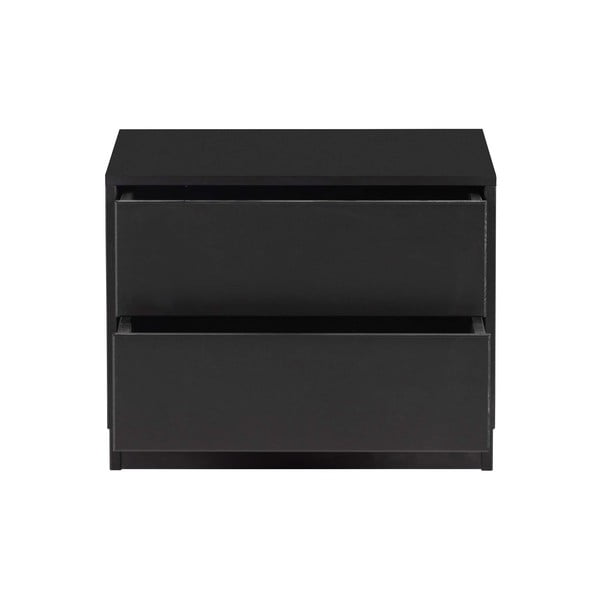 Crna modularna TV komoda od masivnog bora 50x40 cm Finca – WOOOD-image-3