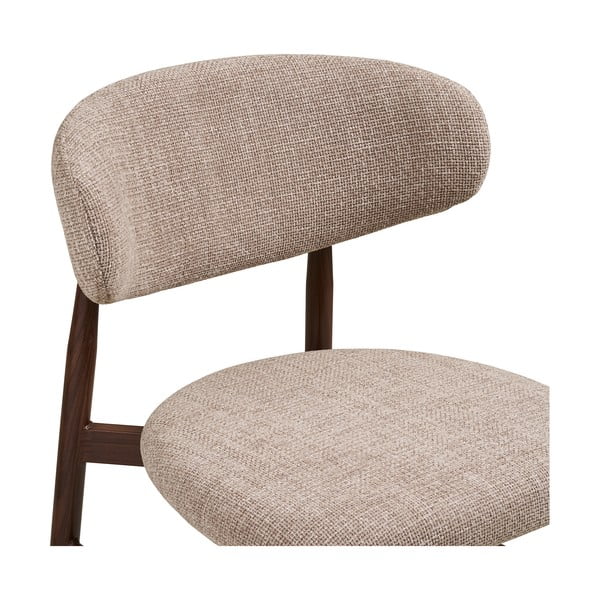 Bež/tamno smeđa podstavljena barska stolica (visine sjedala 65 cm) Levanto – House Nordic-image-2