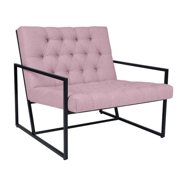 Svijetlo ružičasta fotelja Mazzini Sofas Aster