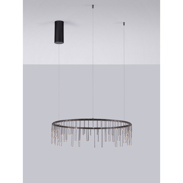 LED viseća svjetiljka aluminijska s mogućnosti zatamnjivanja u sjajno srebrnoj boji ø 65 cm Stellar – Nova Luce-image-4