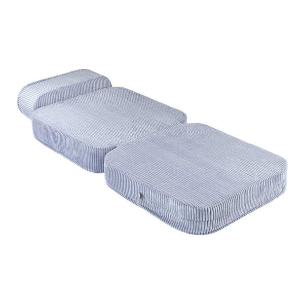 Plava dječja fotelja od samta Flip – Wigiwama-image-2