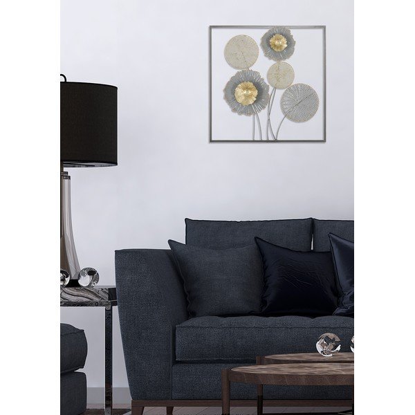 Metalni zidni ukras Mauro Ferretti Squity, 50 x 50 cm-image-1