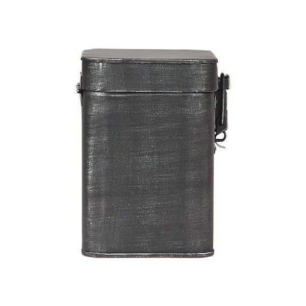 Crna metalna kutija za pohranu LABEL51, visina 17 cm-image-3