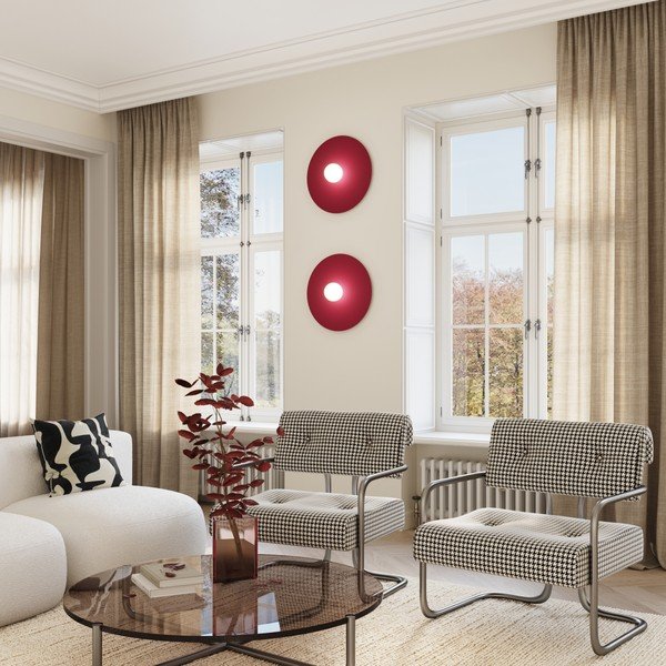 Smeđe-siva metalna zidna lampa ø 50 cm AKE – Thoro-image-4