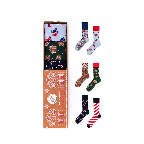 Set od 3 pari čarapa ujutro Božić, veličina 43-46