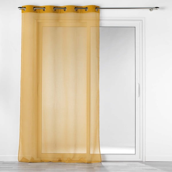 Žuta  prozirna zavjesa 140x240 cm Casual – douceur d'intérieur
