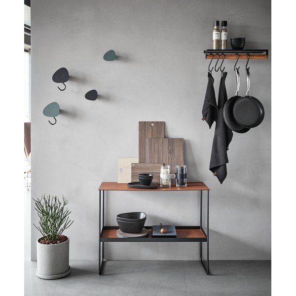 Konjak smeđi metalni pomoćni stol 29x78 cm Bull – LIND DNA-image-1