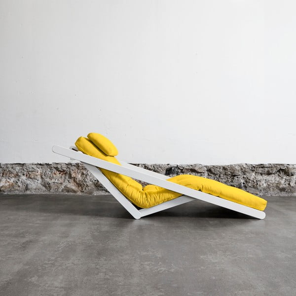 Varijabilna ležaljka Karup Figo White / Amarillo-image-1