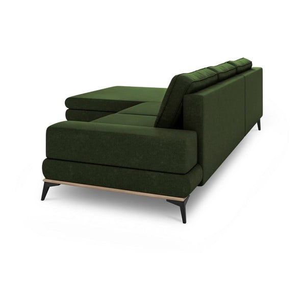 Zelena kutna garnitura na razvlačenje Windsor & Co Sofas Planet, lijevi kut-image-4