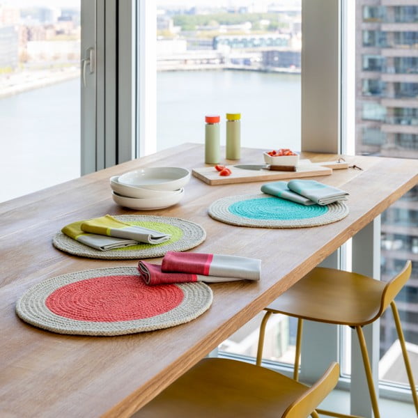 Platneni podmetač 2 kom ø 38 cm Mint - Remember-image-2