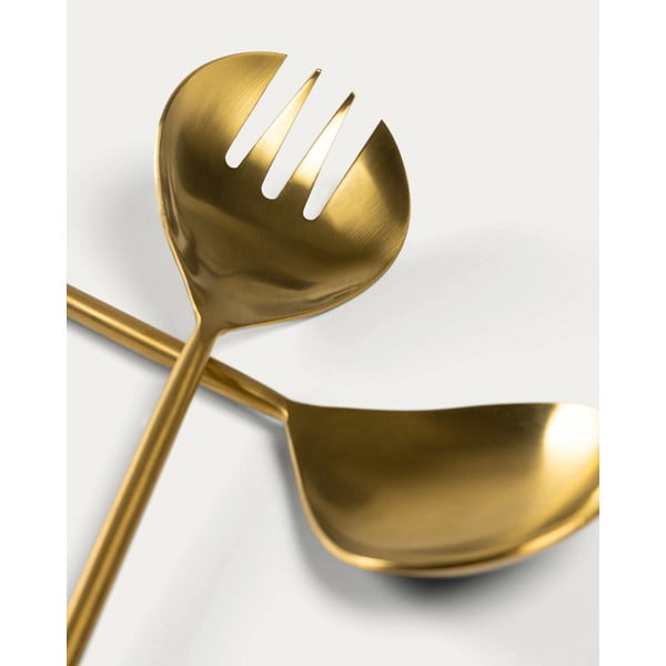 Pribor za salatu 2 kom od nehrđajućeg čelika Lite – Kave Home-image-1