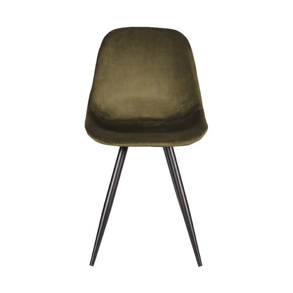 Kaki zelene baršunaste blagovaonske stolice u setu 2 kom Capri  – LABEL51-image-2