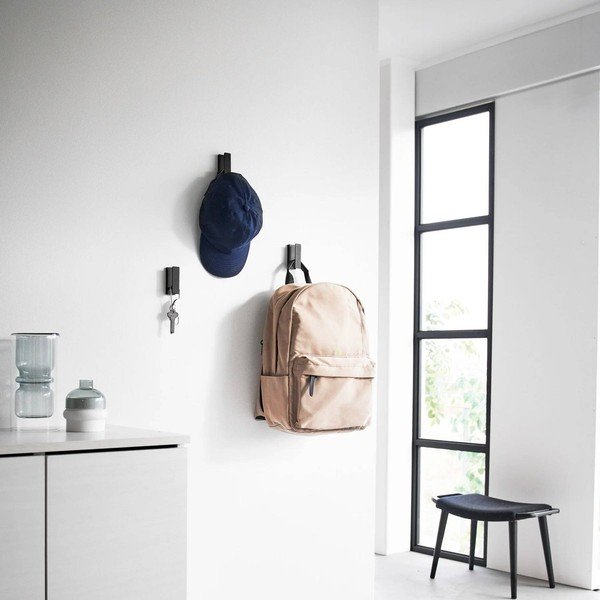 Crne metalne zidne kuke u setu 3 kom Tower – YAMAZAKI-image-4