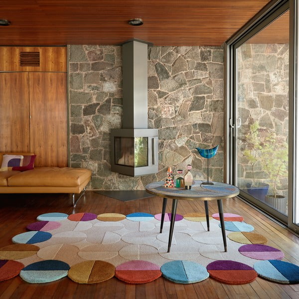 Bež ručno rađen vunen tepih 120x170 cm Mia Textured Scallop – Flair Rugs-image-1