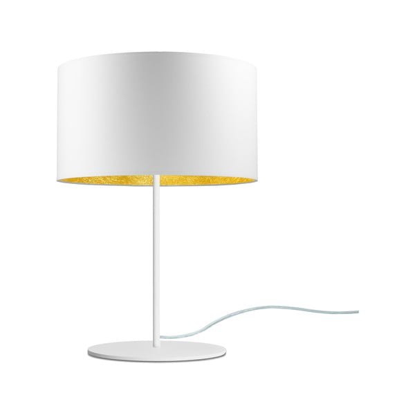 Bijela stolna lampa Sotto Luce MIKA Gold M, ⌀ 36 cm
