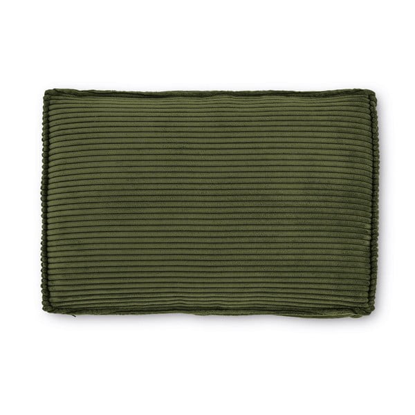 Zeleni ukrasni jastuk za sjedeću garnituru od samta Blok – Kave Home