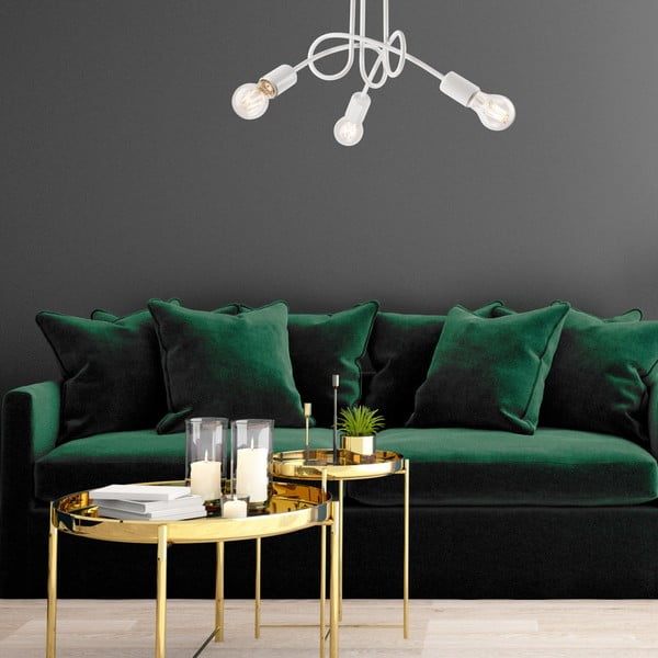 Bijela stropna svjetiljka bez sjenila 36x36 cm Camilla – LAMKUR-image-3