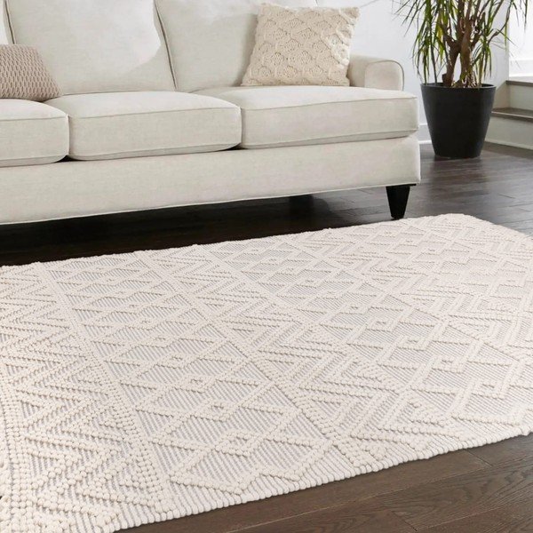 Svijetlo sivi vuneni tepih 200x290 cm Asra – Asiatic Carpets-image-1