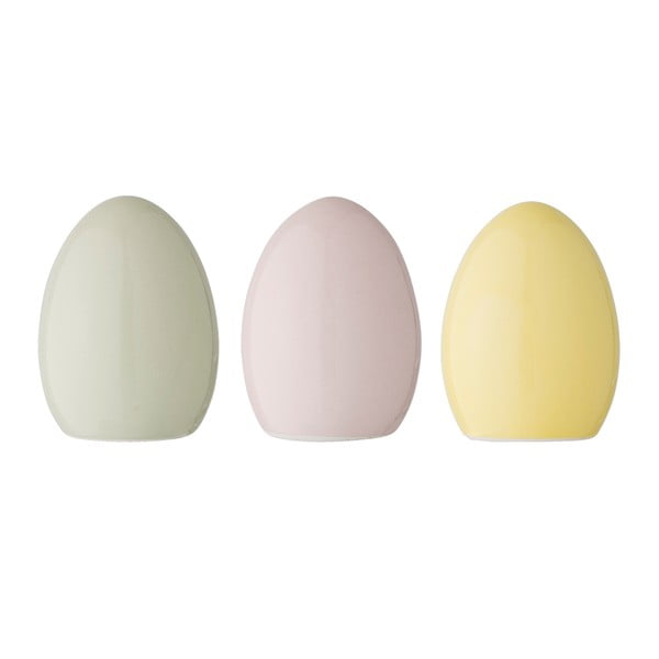 Set od 3 porculanske dekoracije Bloomingville Pastel Egg