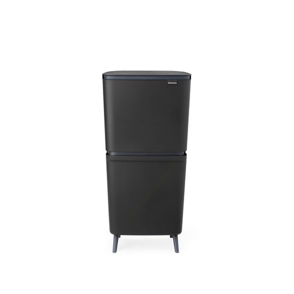 Tamno siva plastična kanta za smeće 20+25 l za odvojeni otpad SortUp Recycle Hi – Brabantia-image-4