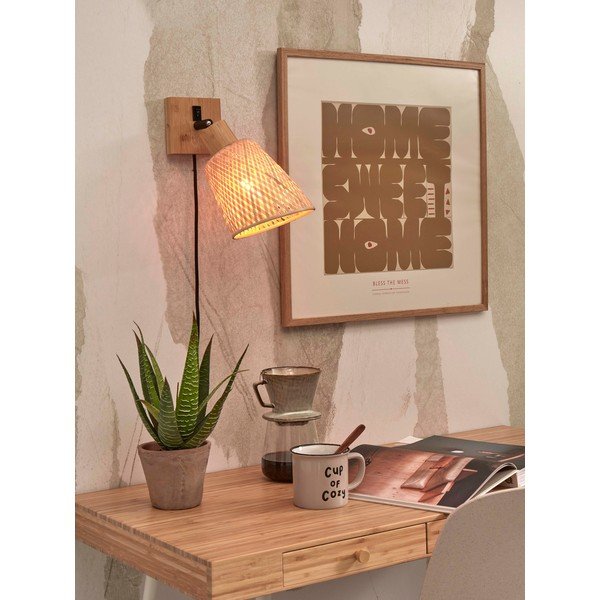 Zidna lampa u prirodnoj boji ø 15 cm Java – Good&Mojo-image-1