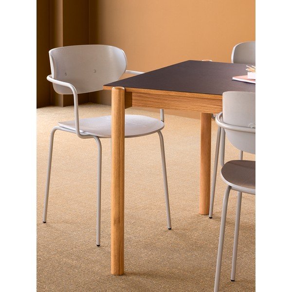 Blagovaonski stol od punog hrasta 107x190 cm Oblique – Hübsch-image-1