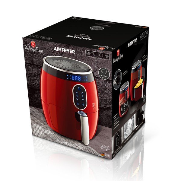 Crvena friteza na vrući zrak Burgundy Metallic Line – BerlingerHaus-image-3