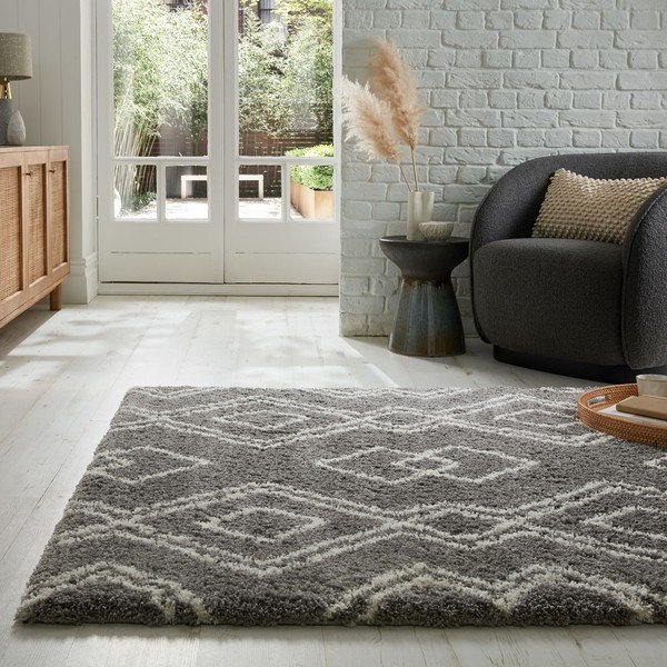 Sivi tepih 200x290 cm Atlas Berber – Flair Rugs-image-1