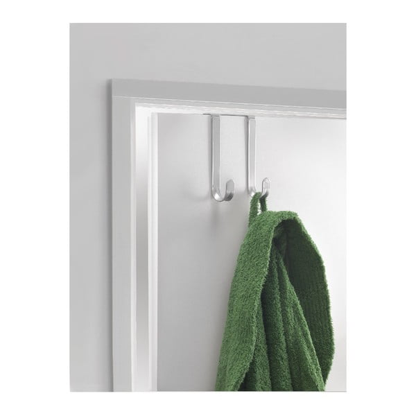 Vješalica za vrata s 2 kukice Metaltex, dužina 14 cm-image-1