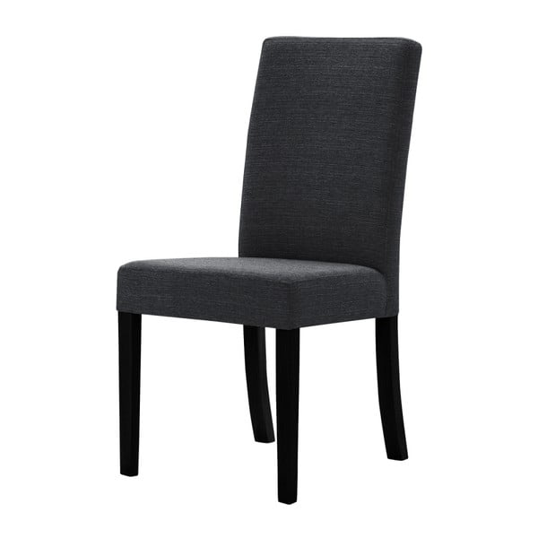 Antracit siva stolica s nogama od crne bukve Ted Lapidus Maison Tonka