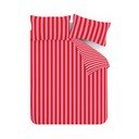 Crvena/ružičasta 3-dijelna posteljina za bračni krevet 200x200 cm Stripe Tease – Sassy B