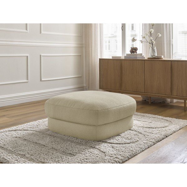 Bež tabure od bouclé tkanine Leonore – Bobochic Paris-image-1